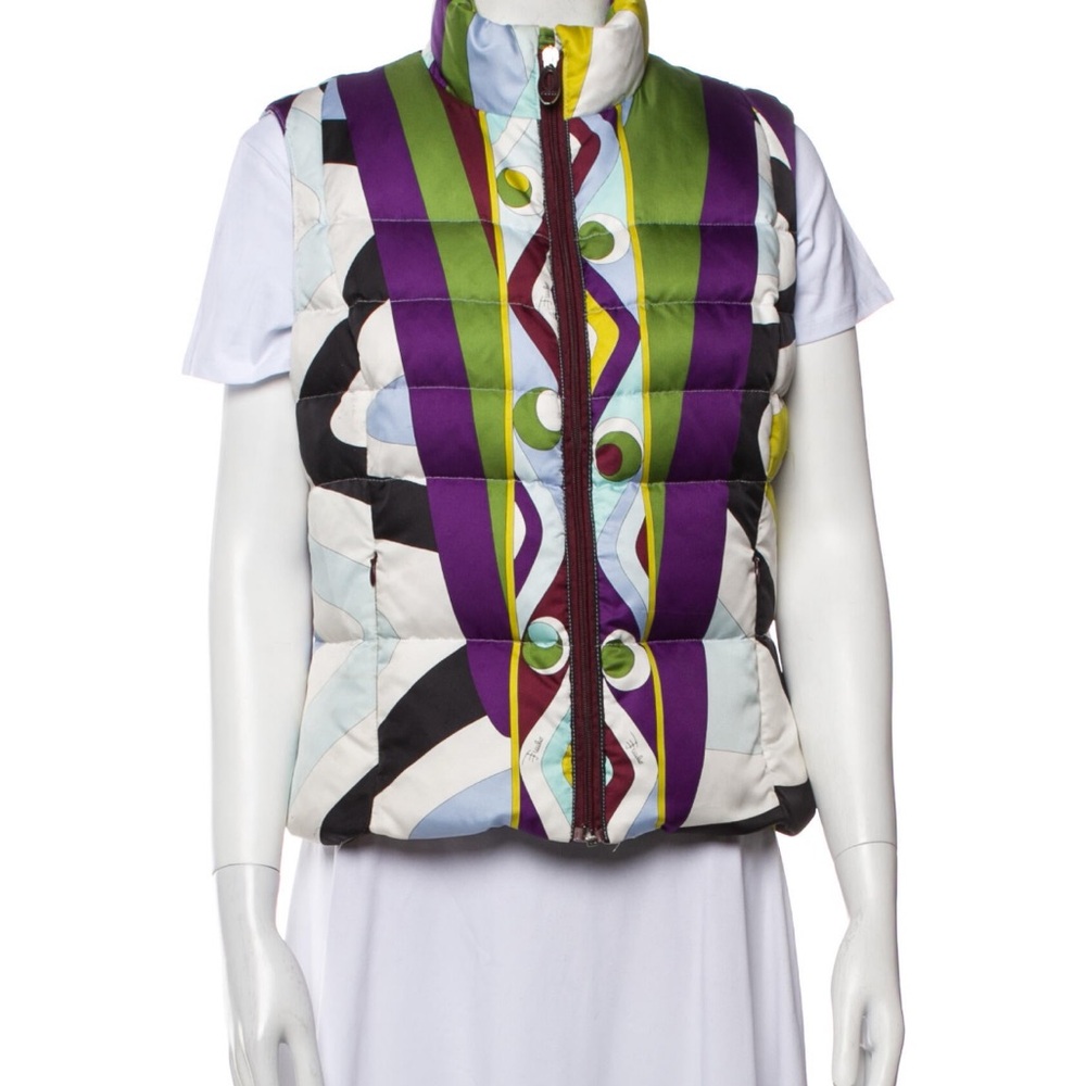 Emilio Pucci Vibrant Geometric Women's Vest